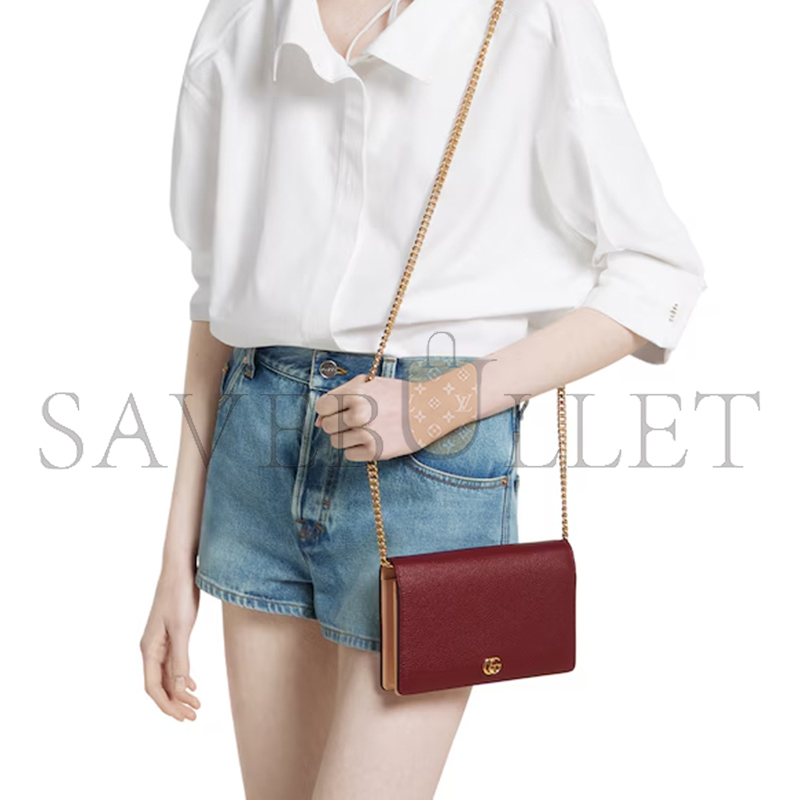 G*u*i gg marmont wallet on chain 497985 (20*12.5*4cm)